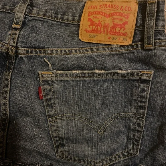 Levi's Dark Blue Studded Denim Mini Skirt - Picture 2 of 3